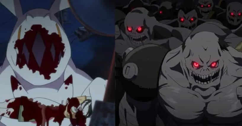 Adegan menegangkan yang penuh intrik dalam anime Monster Gambar adegan menegangkan dari anime Monster