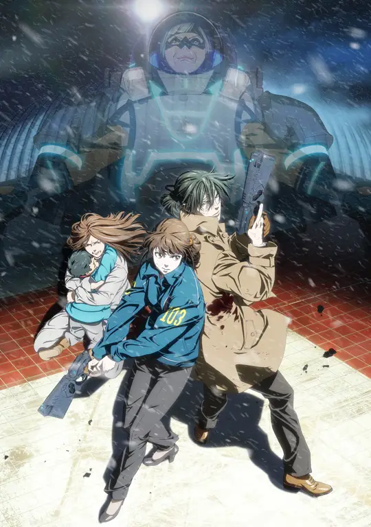 Visual menarik dari anime Psycho-Pass Gambar visual dari anime Psycho-Pass