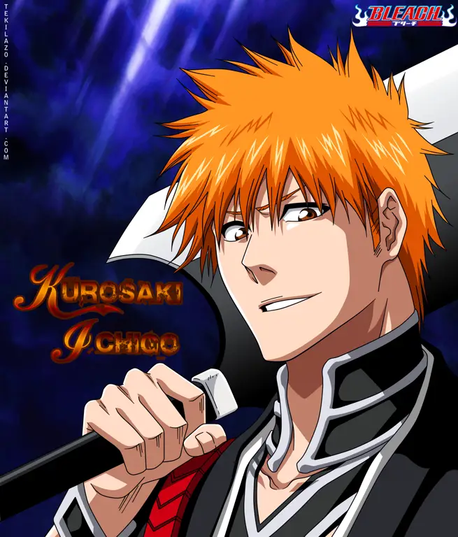 Ichigo Kurosaki, sang pahlawan Bleach Gambar Ichigo Kurosaki, tokoh utama Bleach