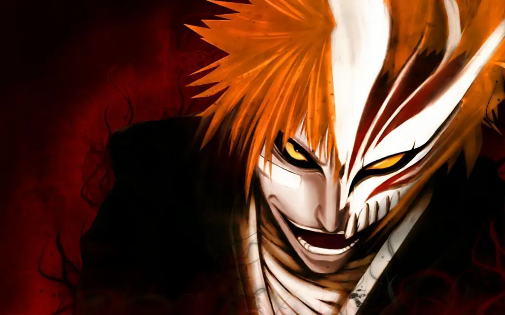 Ichigo Kurosaki dalam aksi melawan musuh Ichigo Kurosaki, tokoh utama dalam anime Bleach