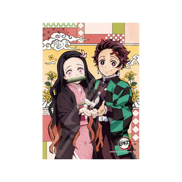 Tanjiro dan Nezuko, siap menghadapi tantangan di kereta Mugen Train. Tanjiro dan Nezuko dalam perjalanan mereka.