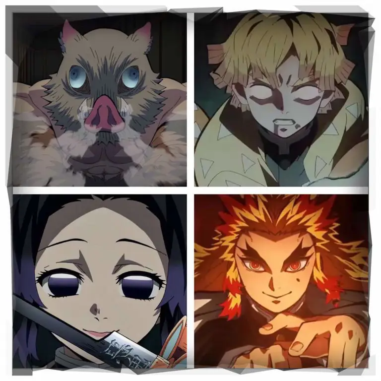 Karakter favorit Anda di Kimetsu no Yaiba Perbandingan karakter dalam anime Kimetsu no Yaiba