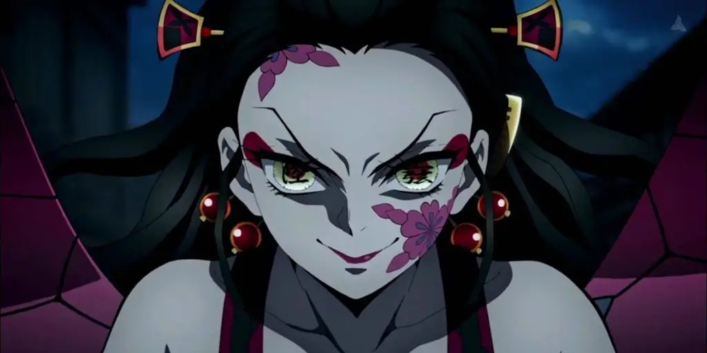 Adegan menegangkan dari Arc Distrik Hiburan Gambar adegan dari Arc Distrik Hiburan Kimetsu no Yaiba