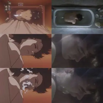 Adegan menegangkan dalam Perfect Blue Gambar adegan menegangkan dari Perfect Blue