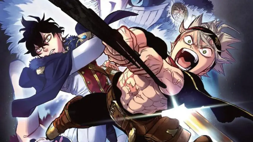 Asta dan Yuno beraksi dalam film Black Clover: Sword of the Wizard King Asta dan Yuno dalam film Black Clover: Sword of the Wizard King