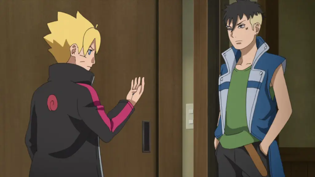 Pertarungan epik antara Boruto dan Kawaki Adegan pertarungan Boruto dan Kawaki