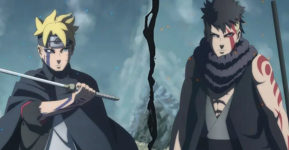 Latihan Keras Boruto dan Kawaki Gambar Boruto dan Kawaki berlatih