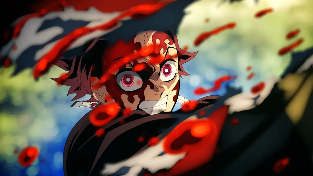 Pertarungan sengit antara Tanjiro dan iblis Adegan anime Demon Slayer yang menegangkan