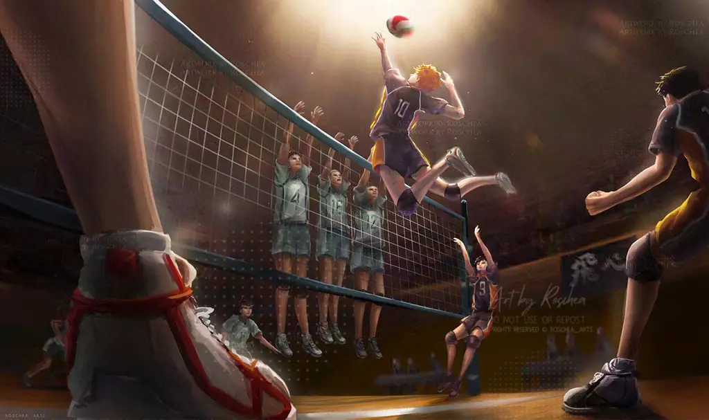 Aktifitas Pertandingan Voly Haikyuu!! Pertandingan voli seru dalam anime Haikyuu!!