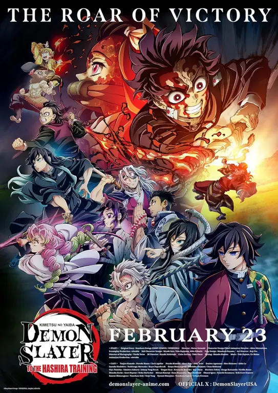 Poster film Demon Slayer: Mugen Train Poster film Demon Slayer: Mugen Train