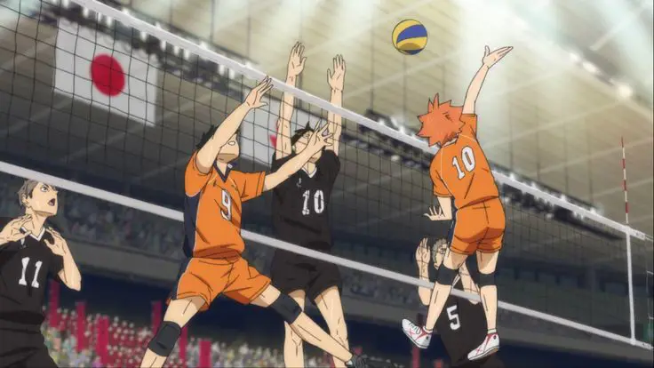 Pertandingan Voli Haikyuu!! yang Seru Gambar pertandingan voli dalam anime Haikyuu!!