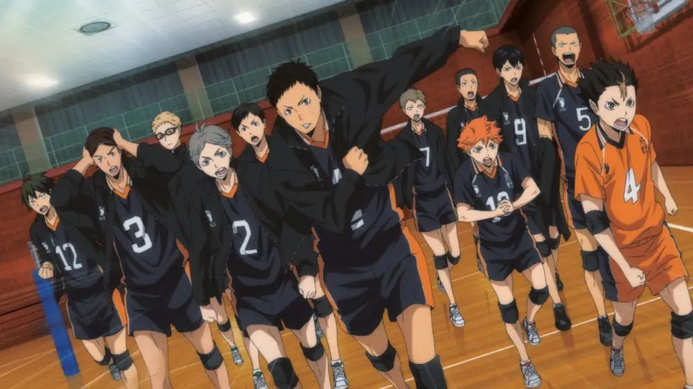 Momen-momen seru pertandingan voli dalam anime Haikyuu!! Gambar pertandingan voli Haikyuu!! yang menegangkan