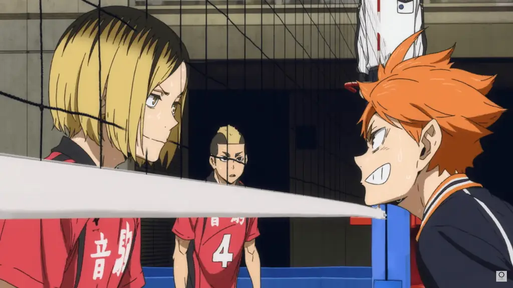 Tim Karasuno merayakan kemenangan Gambar perayaan kemenangan tim Karasuno