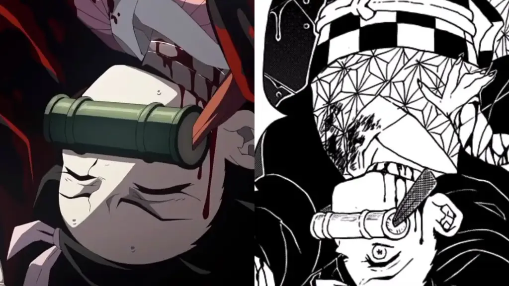 Perbandingan Adegan Anime dan Manga Demon Slayer Perbandingan adegan anime dan manga Demon Slayer