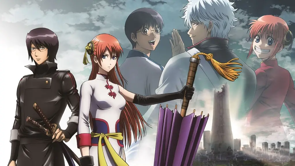Adegan Aksi Menarik di Gintama Gambar adegan aksi seru di Gintama