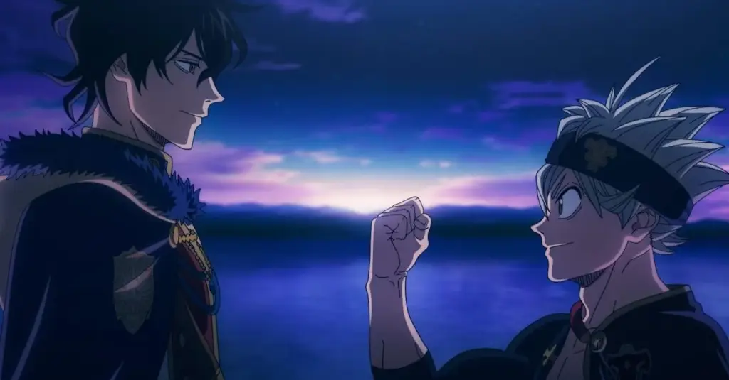 Salah satu adegan menegangkan dalam film Black Clover Suasana menegangkan dalam film Black Clover