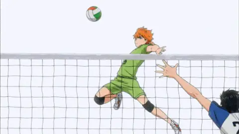 Suasana pertandingan voli yang menegangkan dalam Haikyuu!! Gambar pertandingan voli seru Haikyuu!!