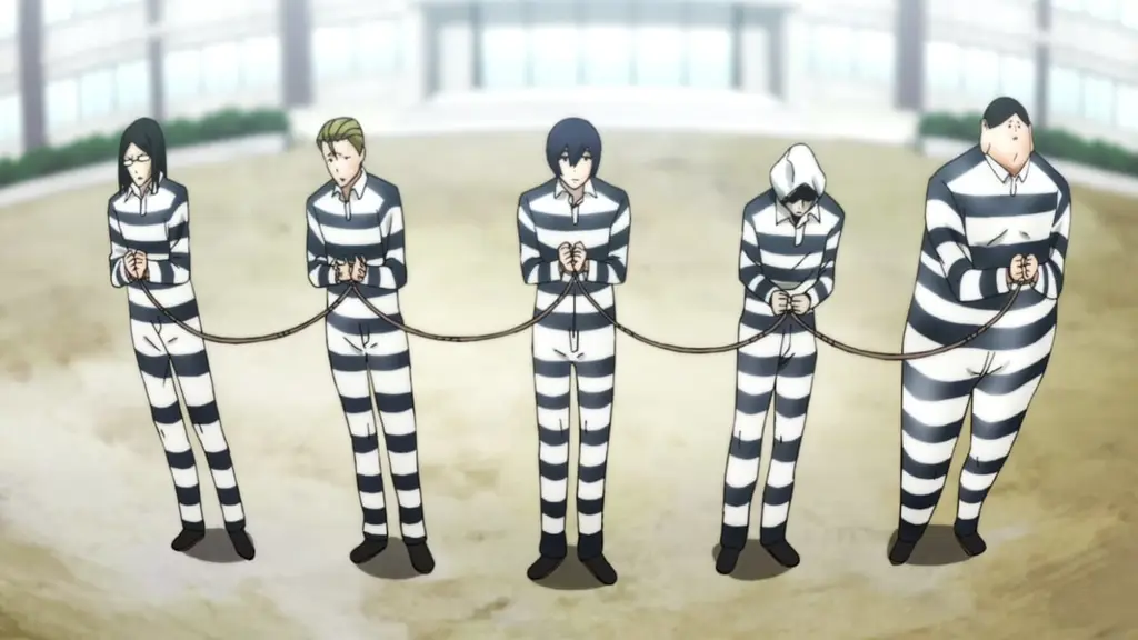 Para siswa laki-laki dan perempuan di Prison School Karakter-karakter dalam anime Prison School