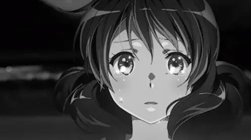 Adegan menyentuh dalam anime seringkali membuat penonton baper Gambar gadis anime yang sedang menangis sedih