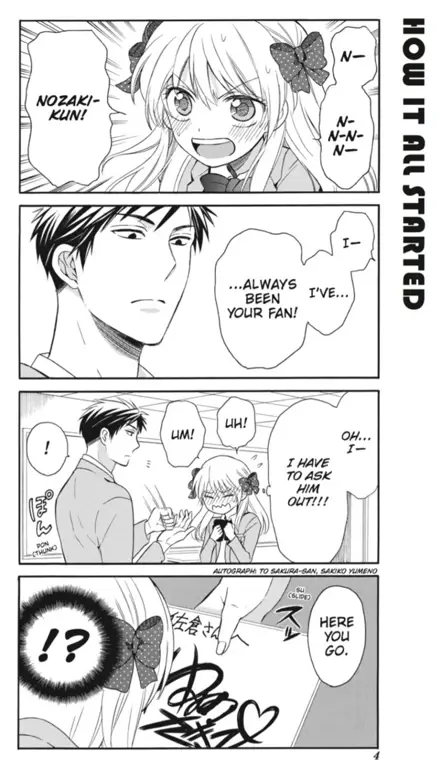 Sekilas proses kreatif pembuatan manga Nozaki-kun Proses pembuatan manga shoujo dalam anime Nozaki-kun