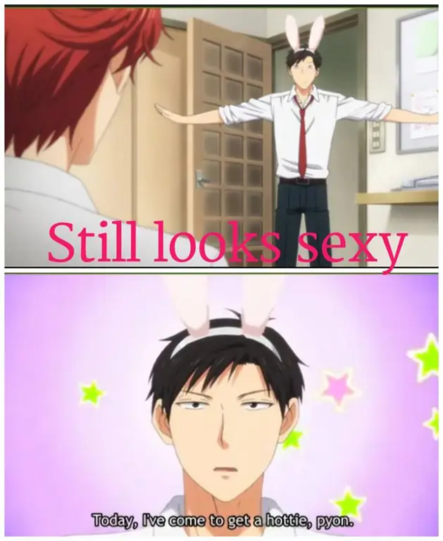 Adegan-adegan kocak yang menjadi ciri khas anime Nozaki-kun Gambar adegan lucu dari anime Nozaki-kun