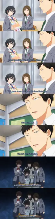 Adegan-adegan kocak yang menjadi ciri khas anime Nozaki-kun Gambar adegan lucu dari anime Nozaki-kun