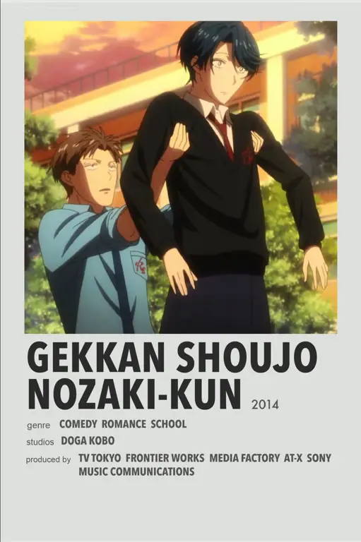 Poster promosi anime Nozaki-kun Poster anime Nozaki-kun